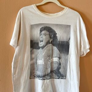 Vintage-Style Maradona Graphic Tee | Oversized Fit | Rare Print